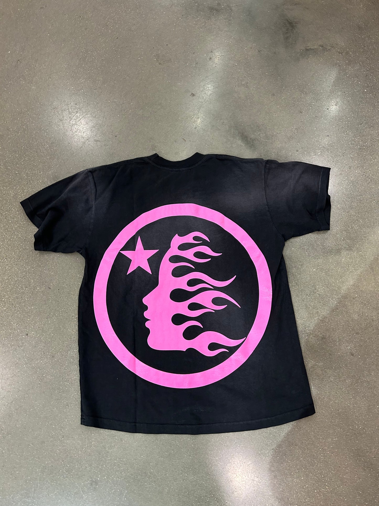 Preowned Hellstar Classic Rhinestone Tee Pink