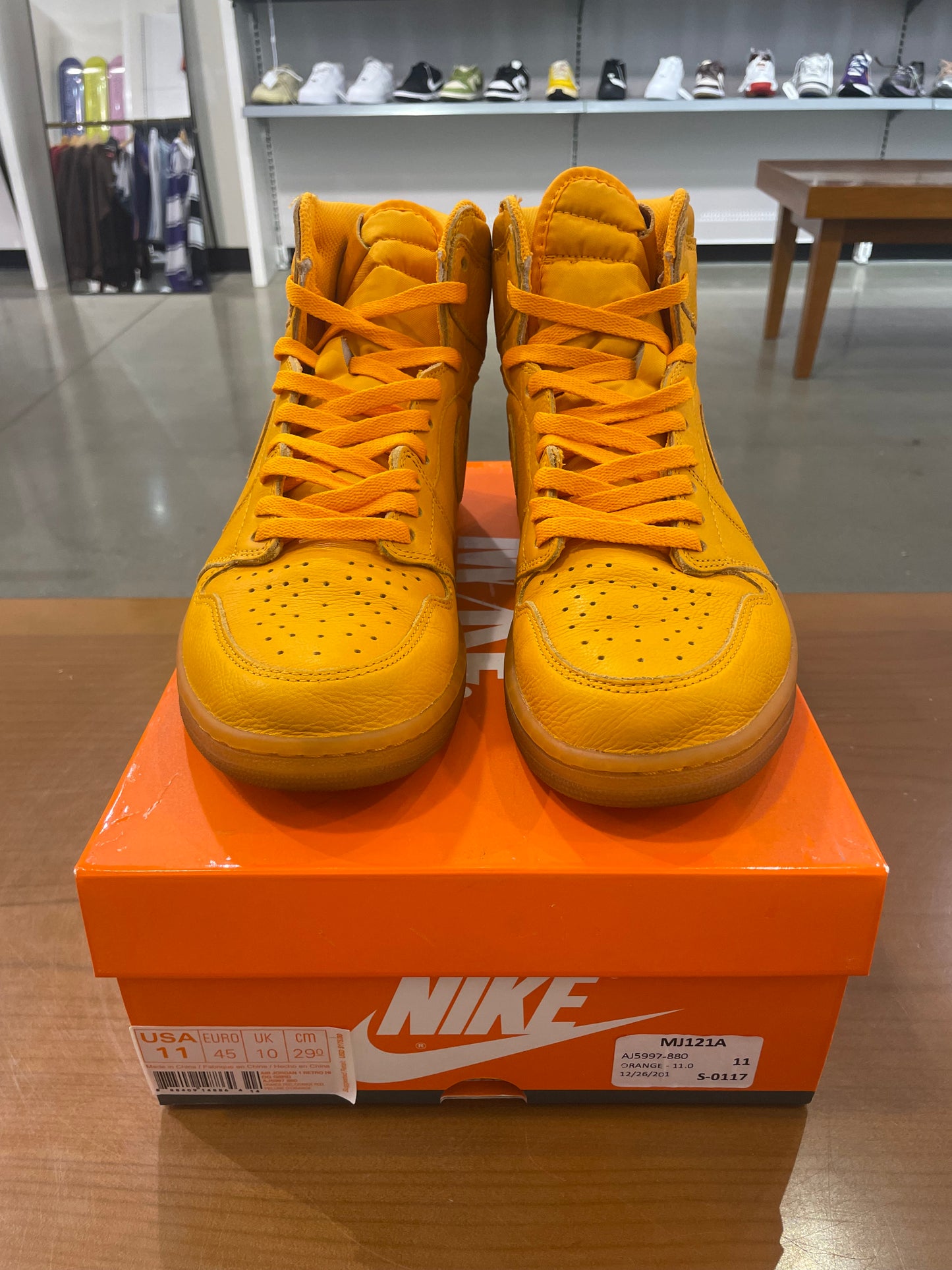 Preowned Air Jordan 1 Gatorade Orange