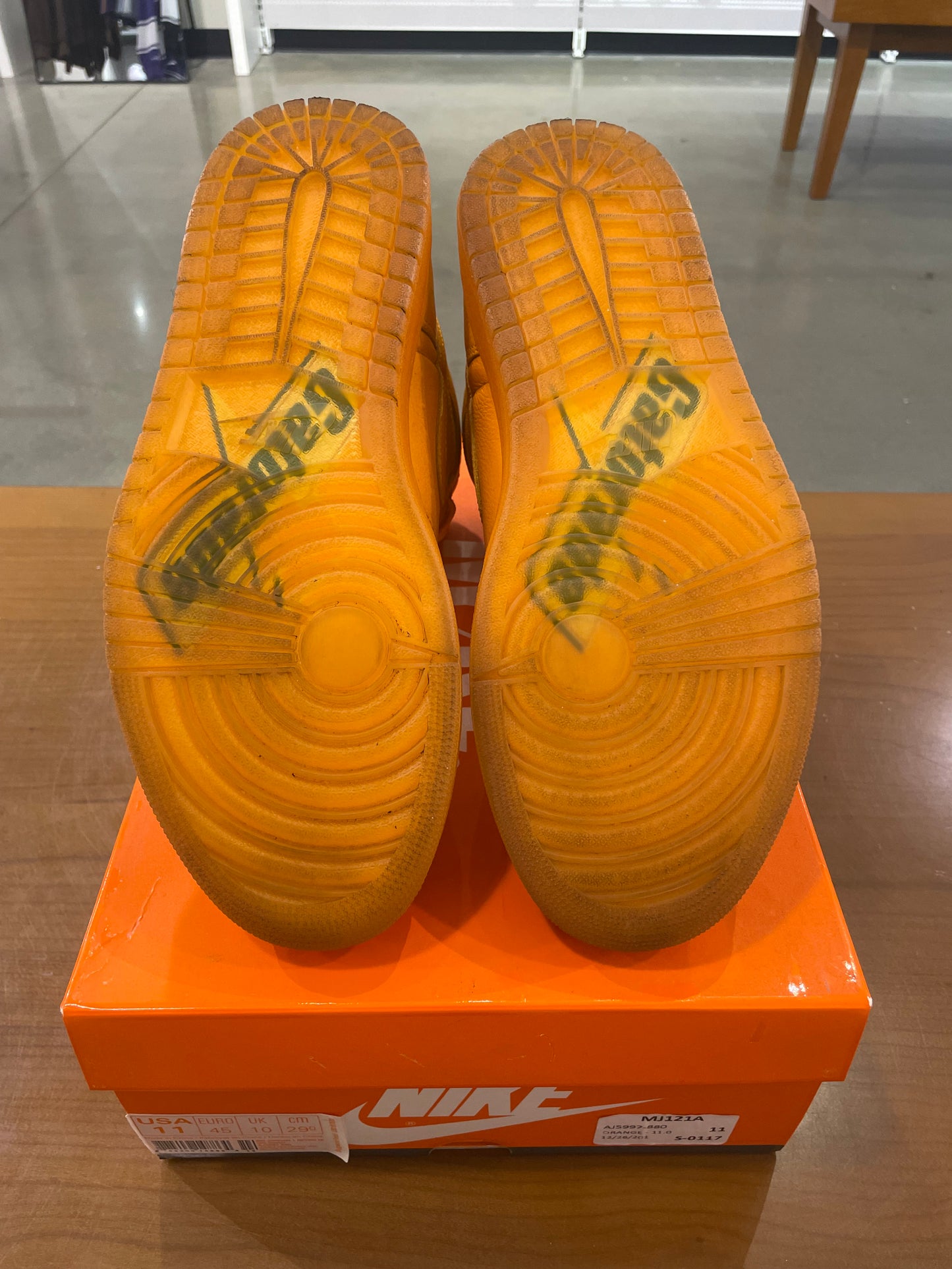 Preowned Air Jordan 1 Gatorade Orange