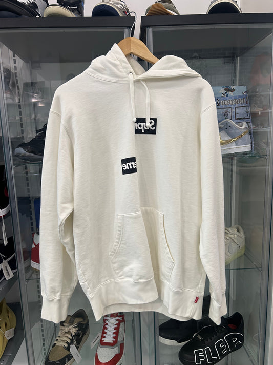 PREOWNED Supreme Comme Des Garcons Split Box Logo Sweatshirt