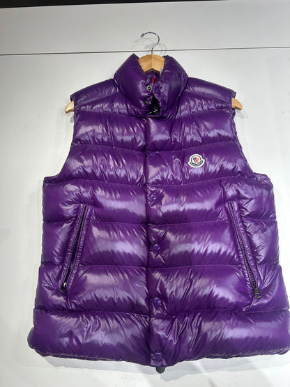 Preowned Moncler Tibb Gilet Down Vest Purple