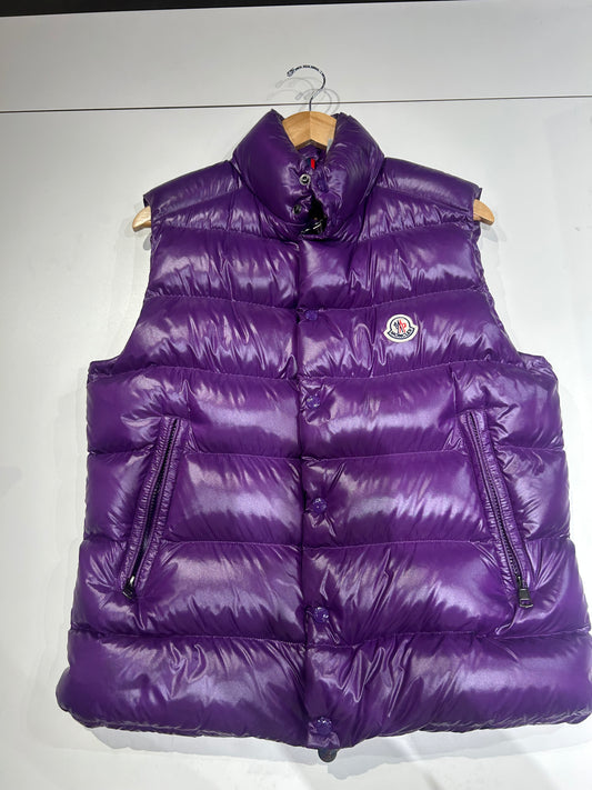 Preowned Moncler Tibb Gilet Down Vest Purple
