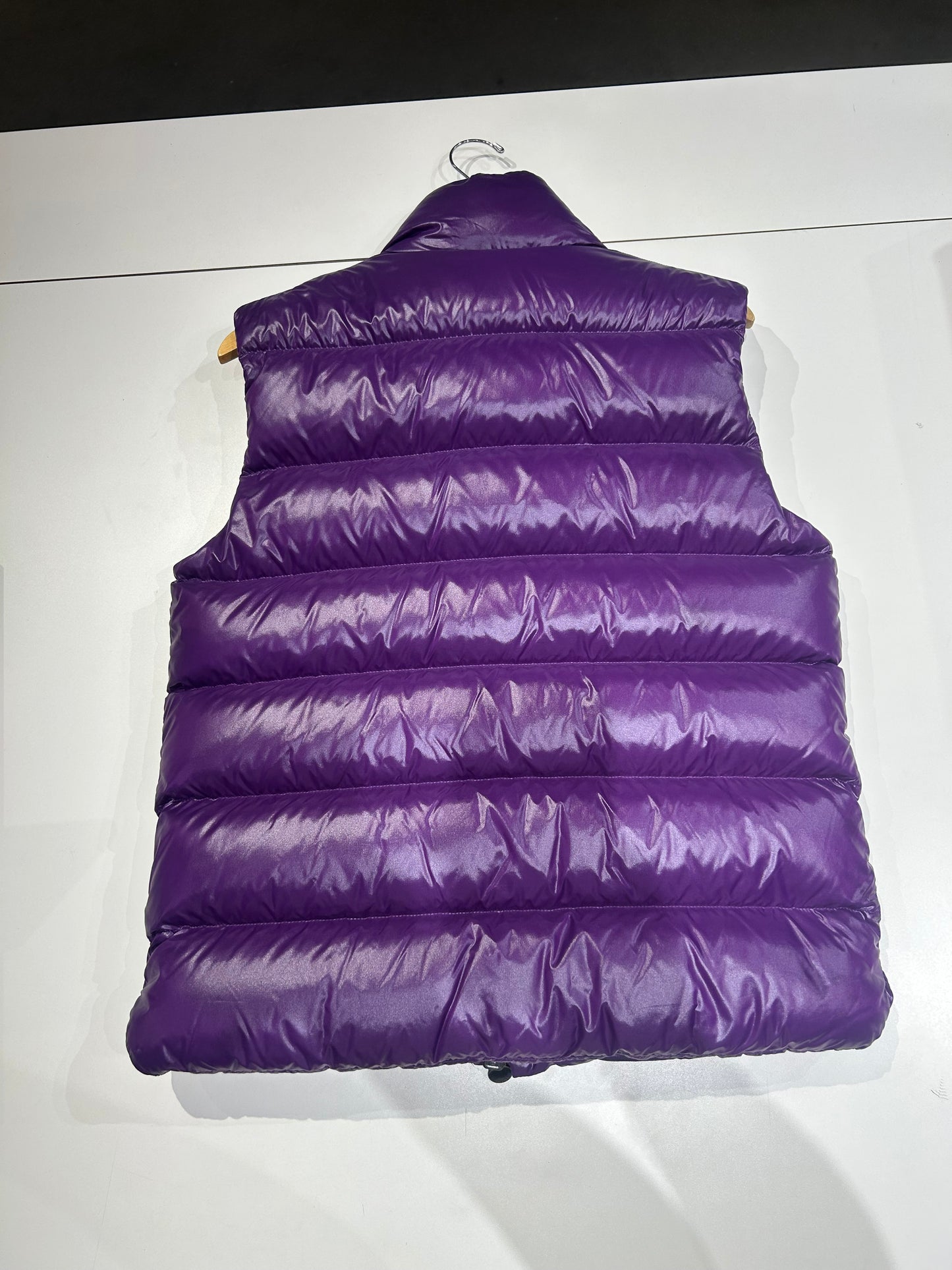 Preowned Moncler Tibb Gilet Down Vest Purple