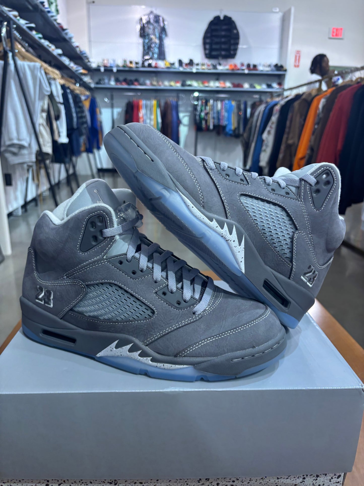 Preowned Air Jordan 5 Wolf Grey