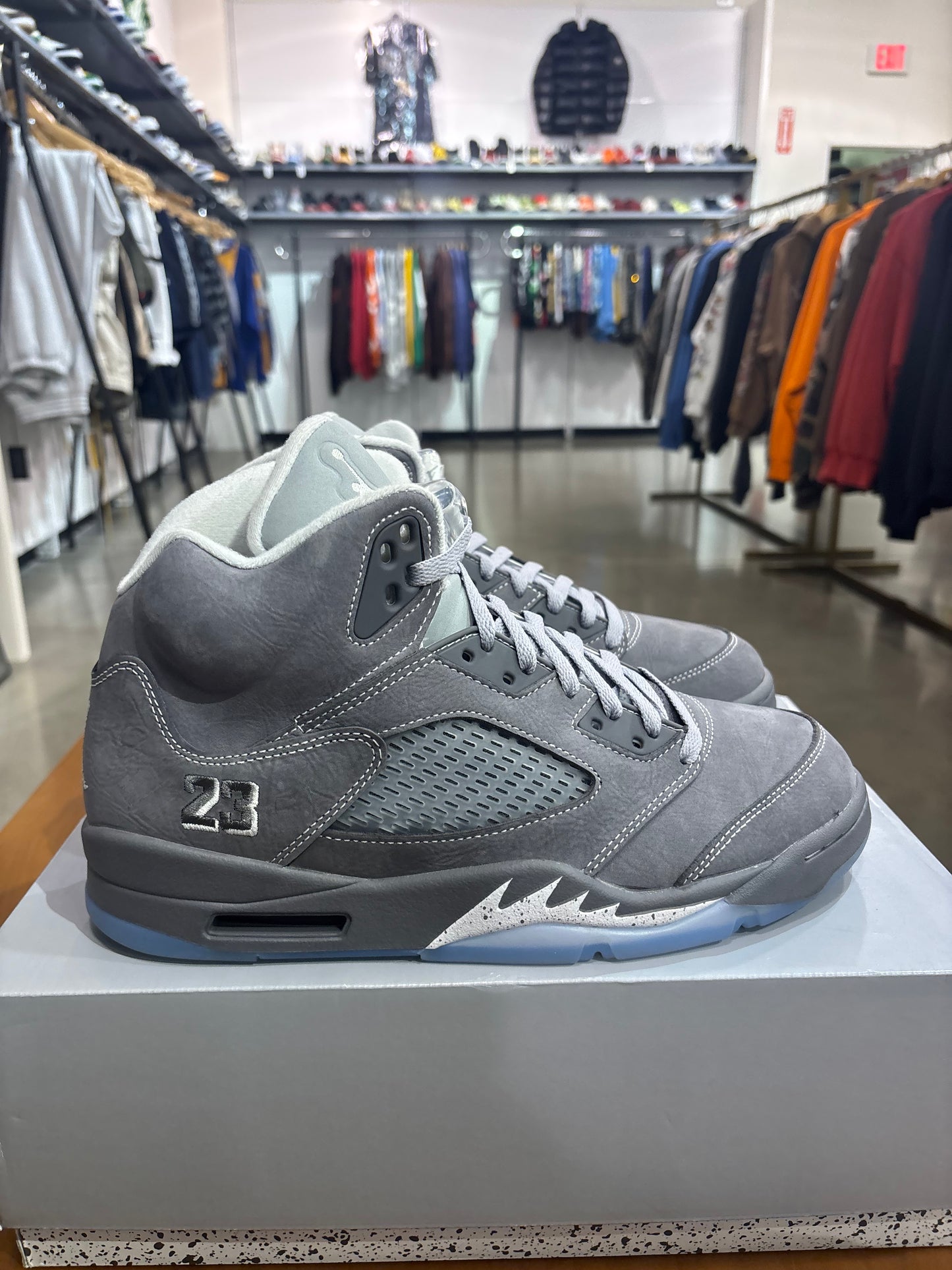 Preowned Air Jordan 5 Wolf Grey