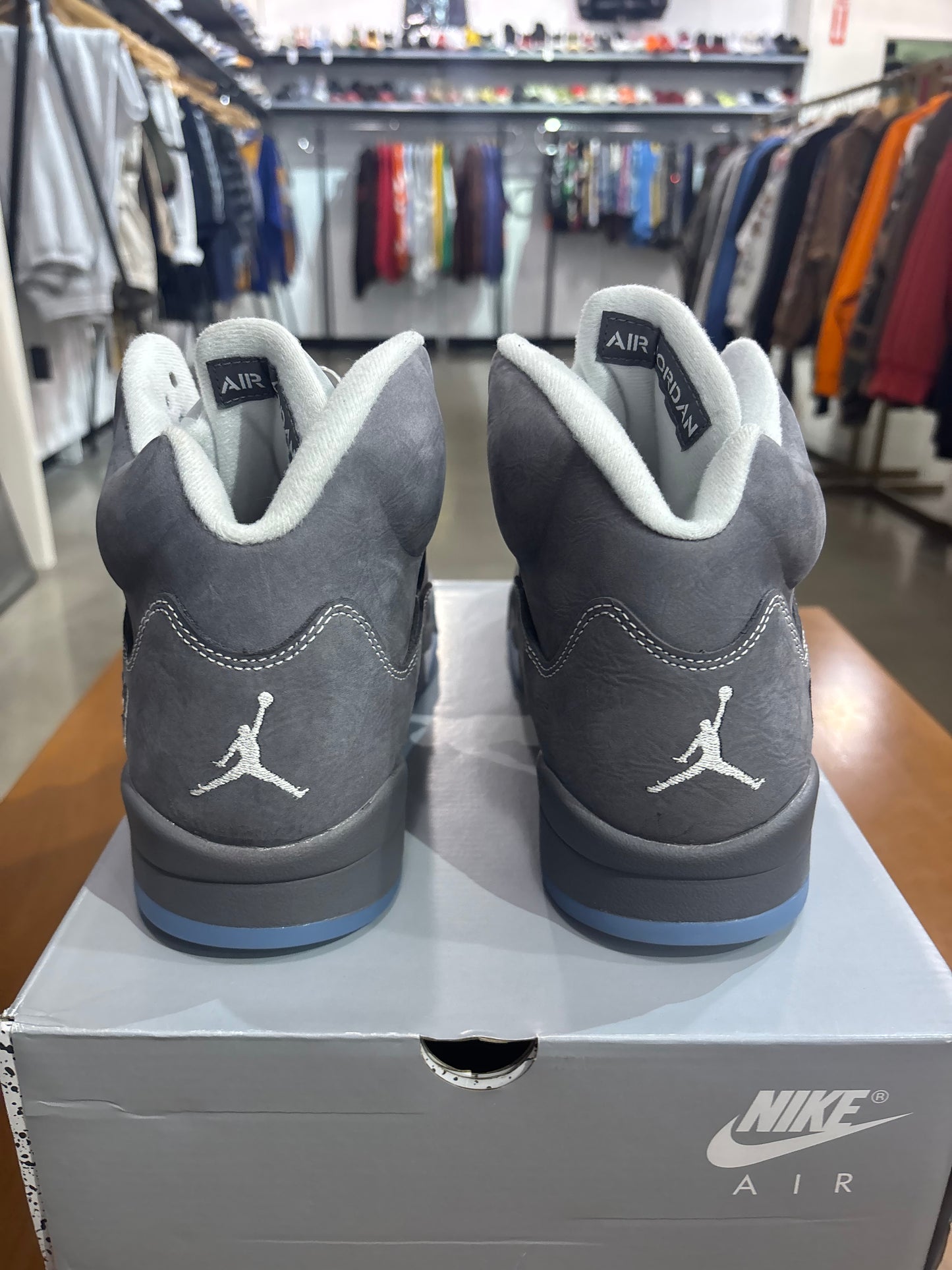 Preowned Air Jordan 5 Wolf Grey