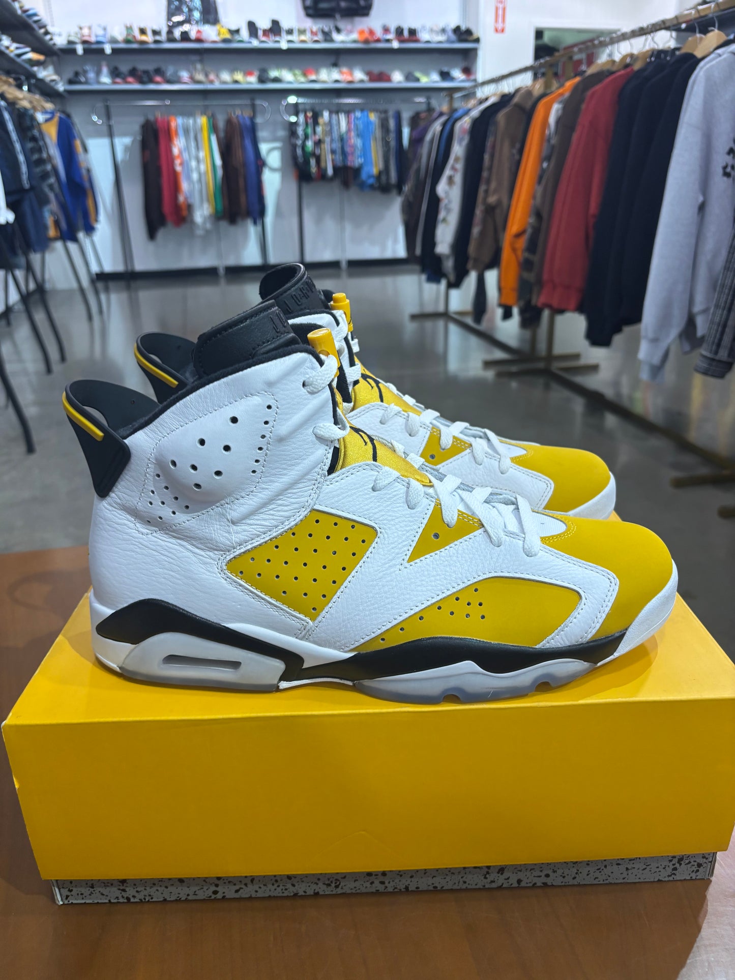 Preowned Air Jordan 6 Yellow Ochre