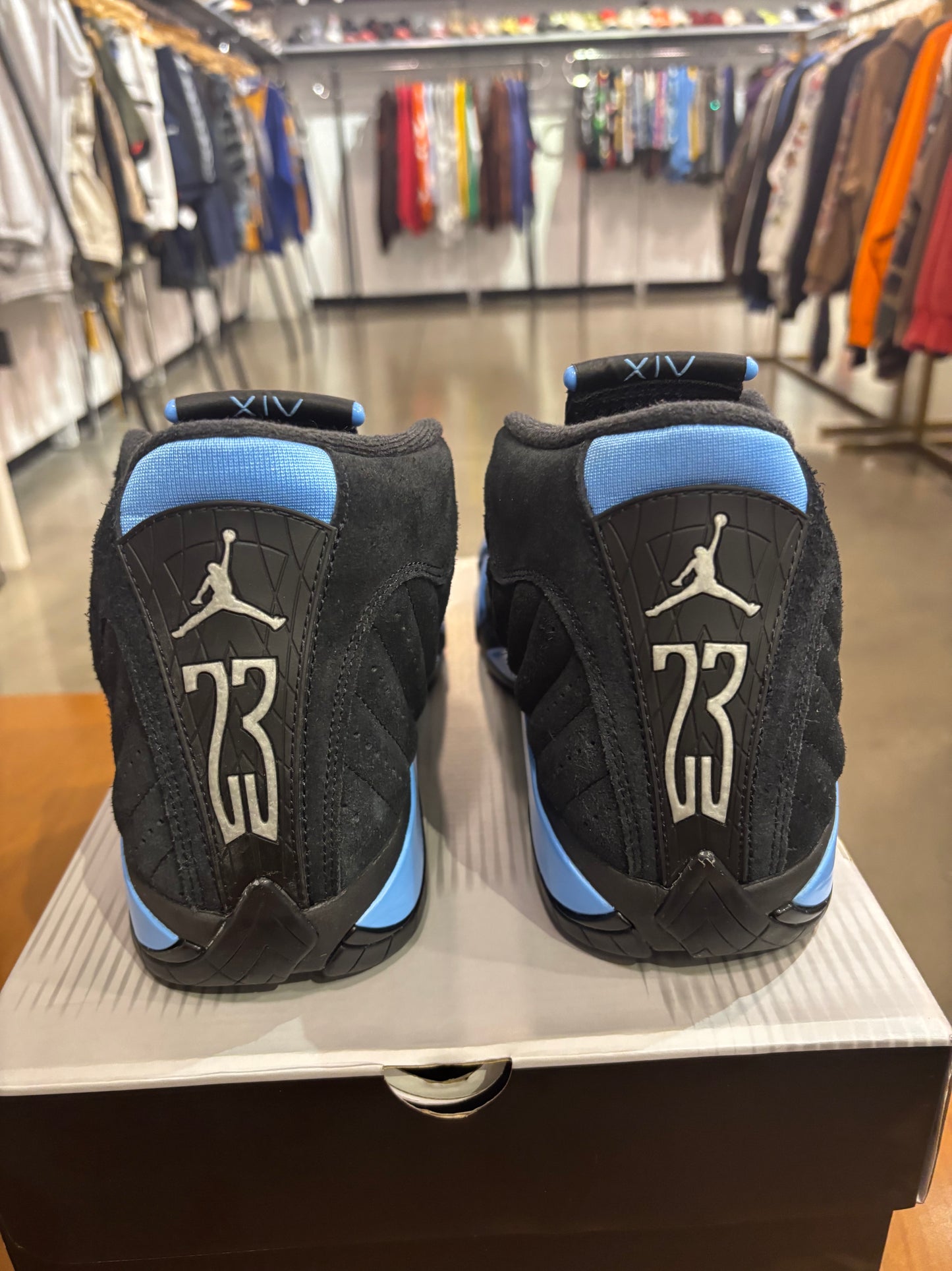 Preowned Air Jordan 14 University Blue