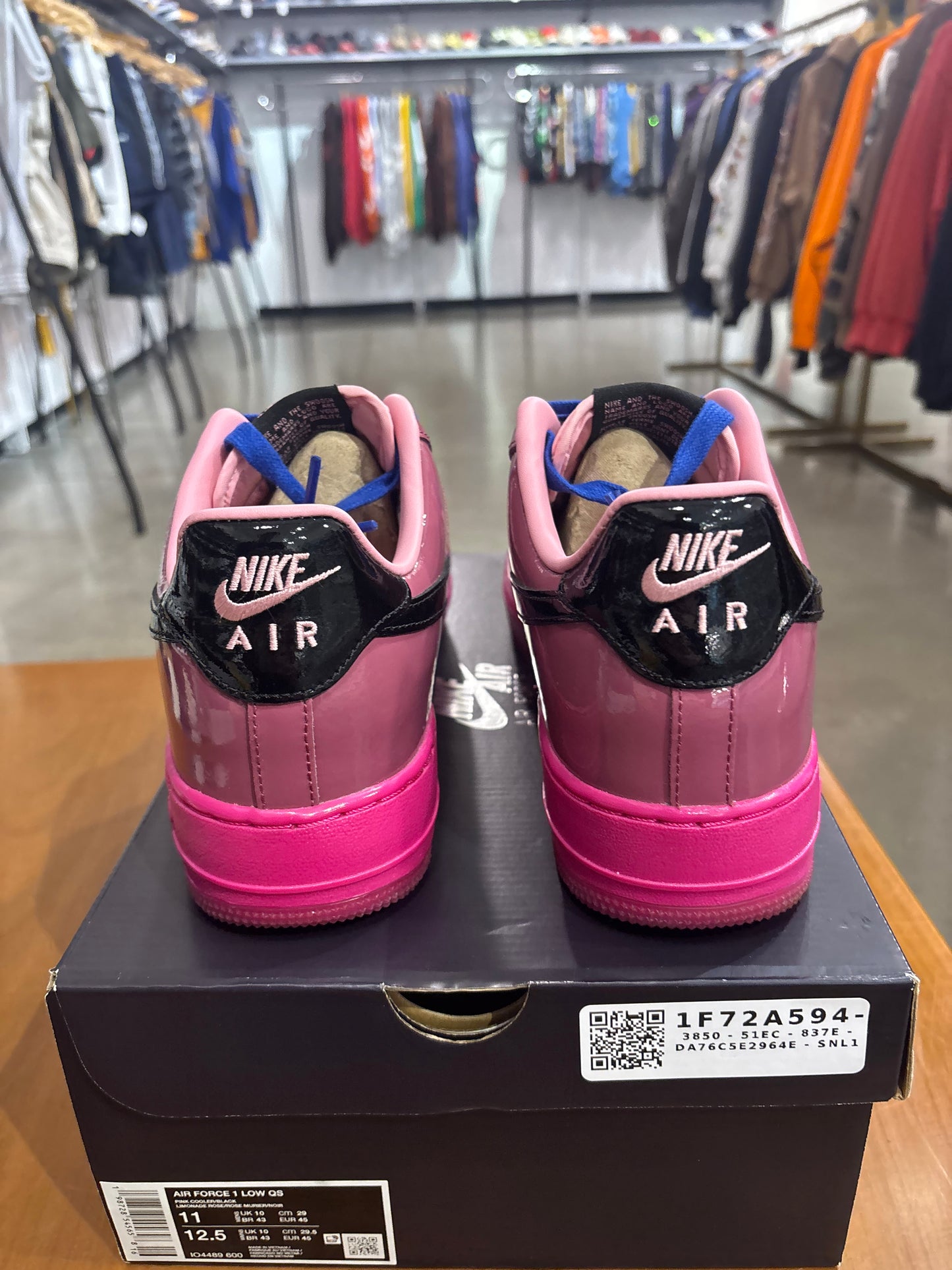 Preowned Air Force 1 Low Pink Cooler Mulberry Rose