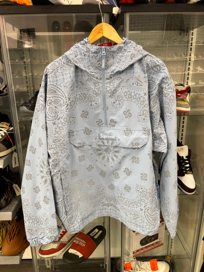 Supreme Reflective Bandana Anorak Light Blue