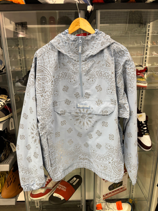 Supreme Reflective Bandana Anorak Light Blue