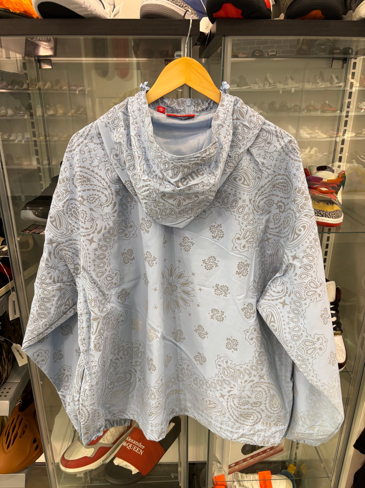 Supreme Reflective Bandana Anorak Light Blue