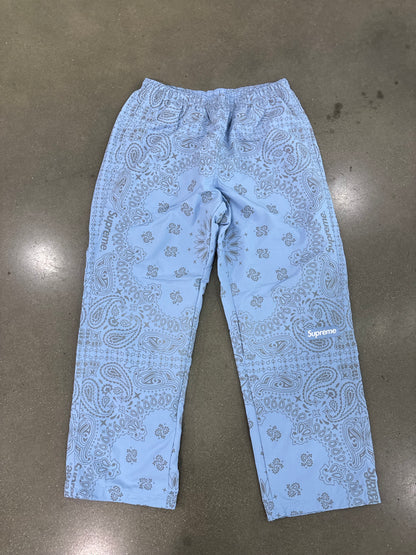 Supreme Reflective Bandana Track Pant Light Blue