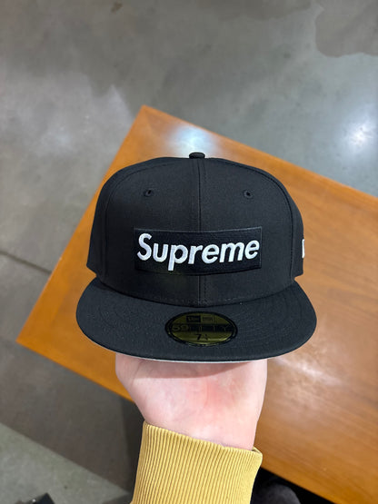 Supreme Rings Box Logo New Era Hat Black