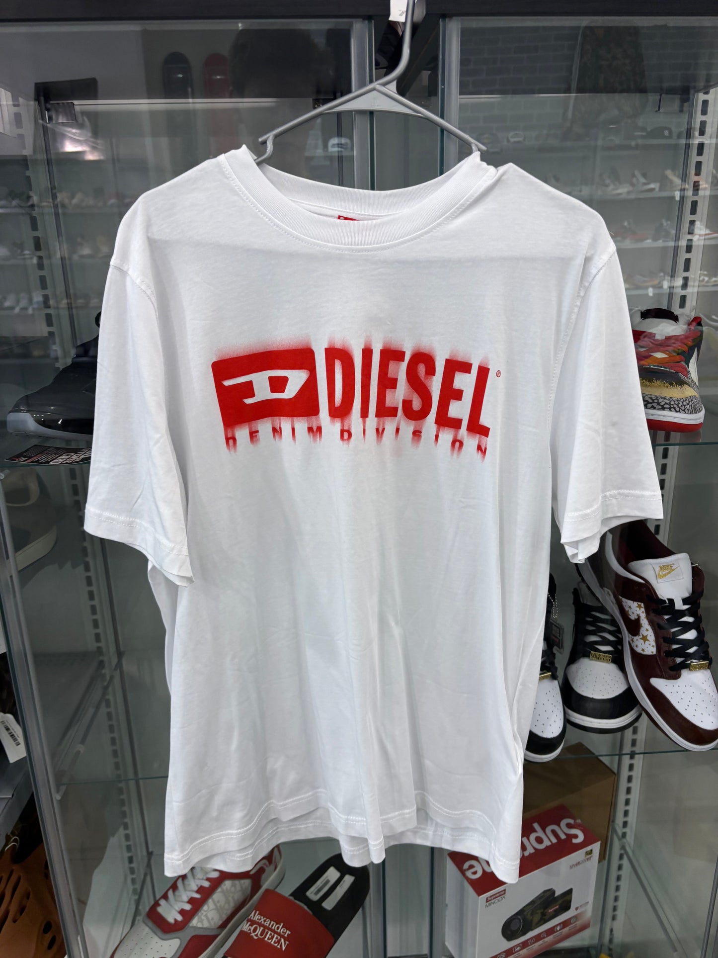 Diesel White L T-Adjust-q7 T shirt