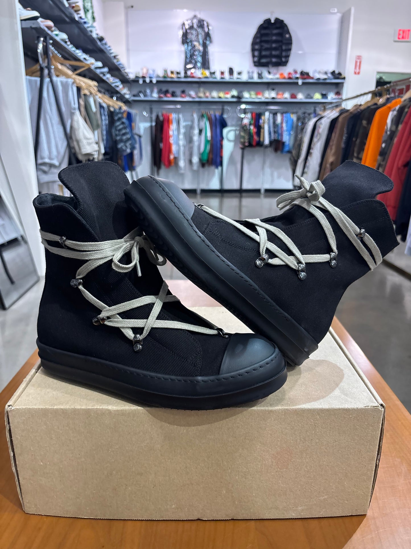 Preowned Rick Owens DRKSHDW Hexa Black