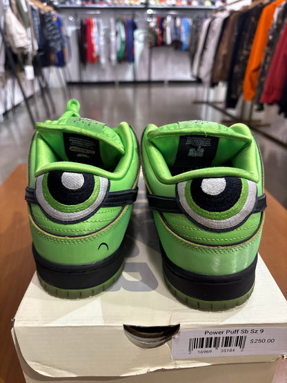 Preowned Nike SB Dunk Low Powerpuff Buttercup(No Black Laces)