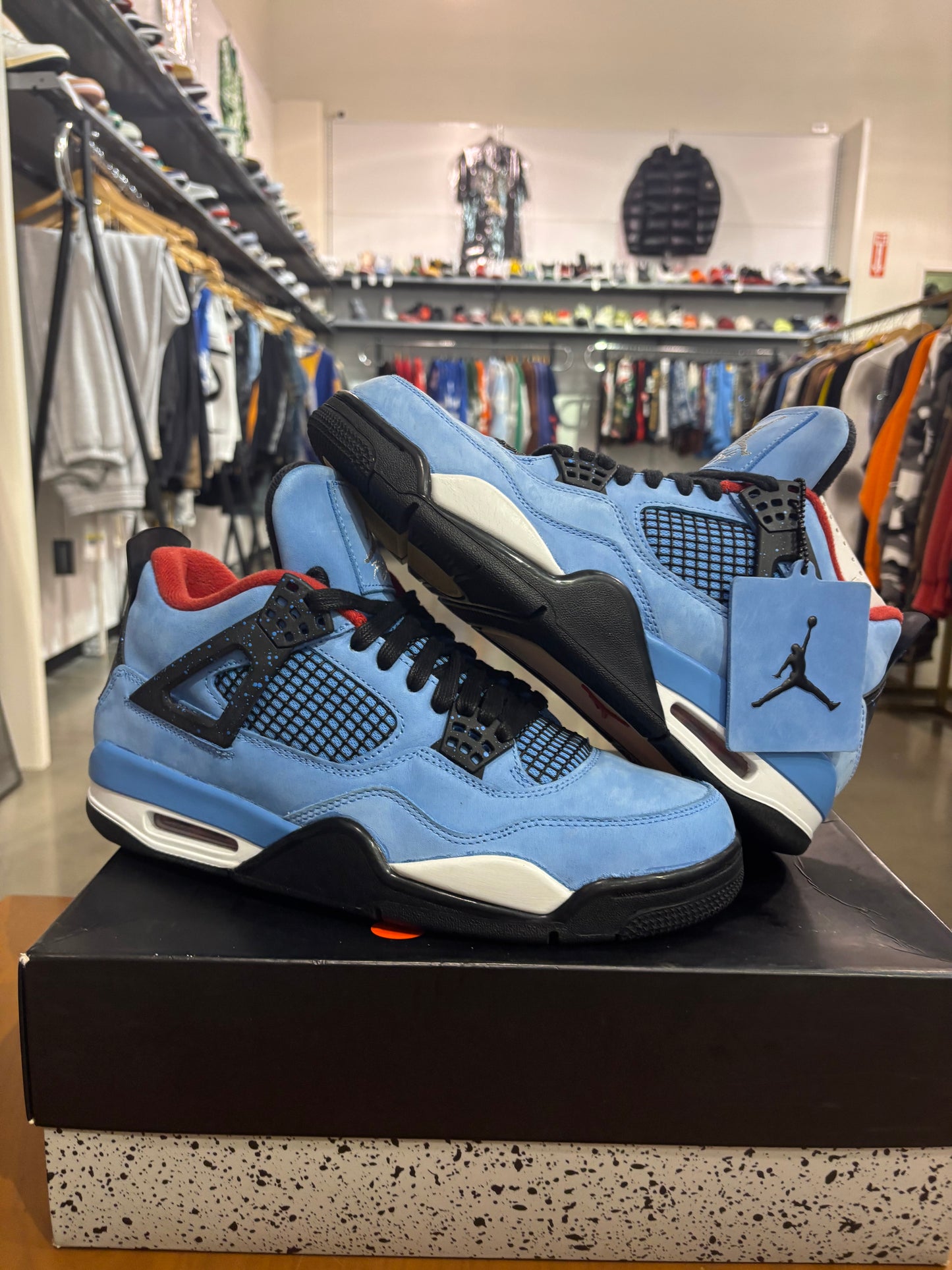 Preowned Air Jordan 4 Travis Scott Cactus Jack