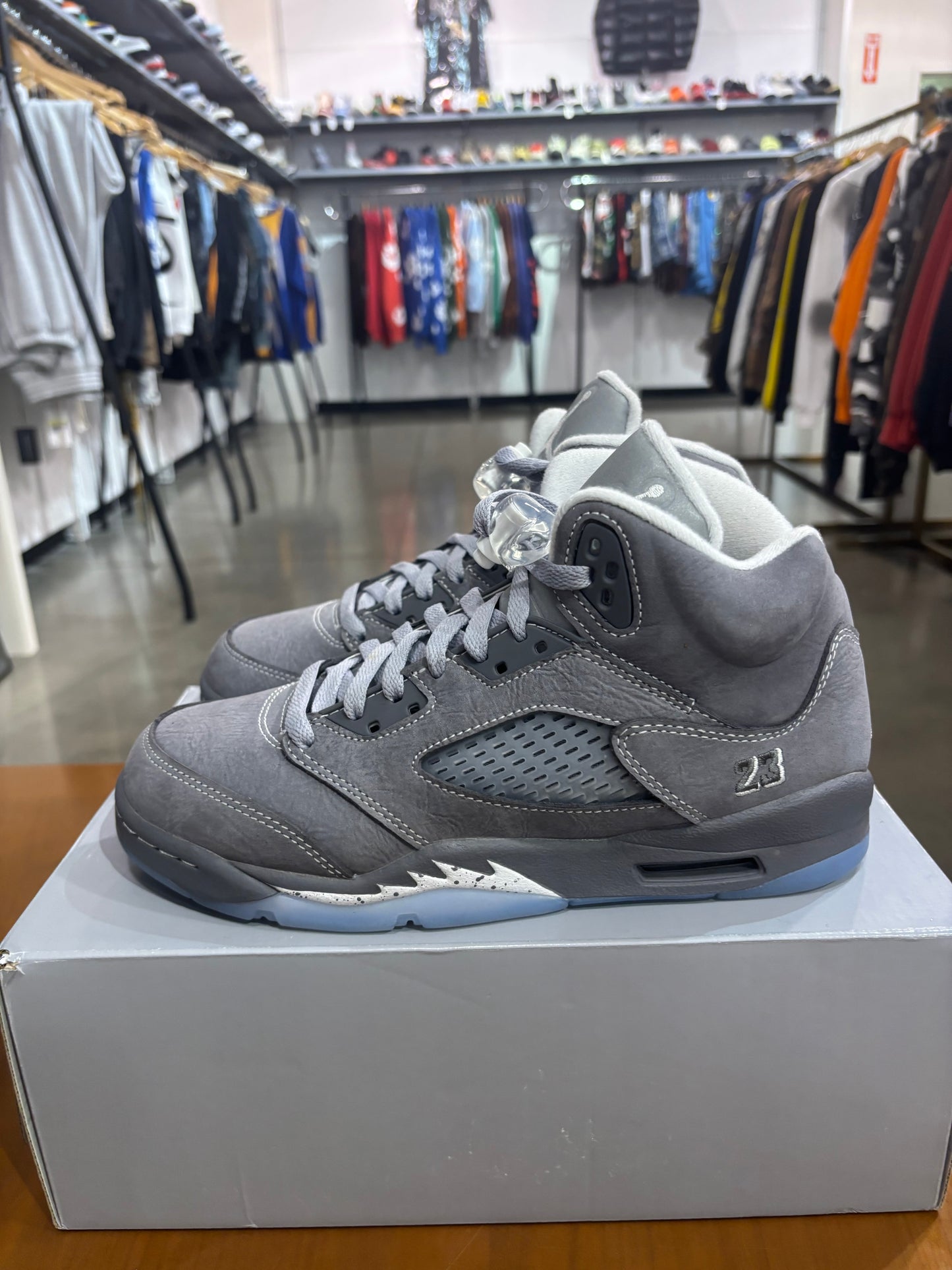 Preowned Air Jordan 5 Wolf Grey