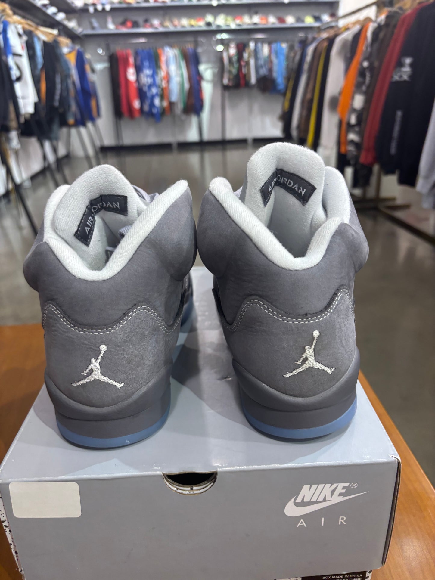 Preowned Air Jordan 5 Wolf Grey