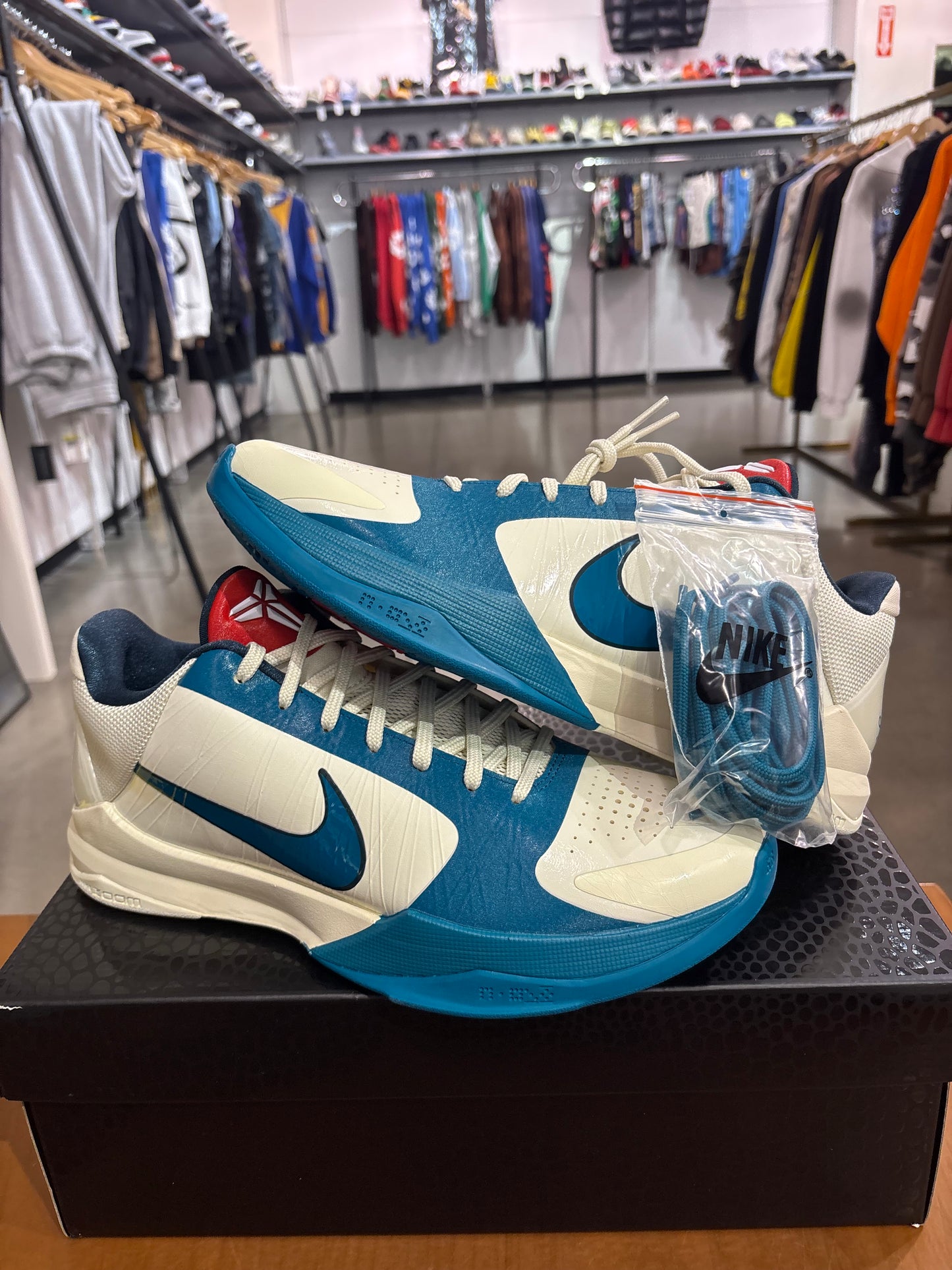 Nike Kobe 5 Caitlin Clark Coconut Milk Spruce