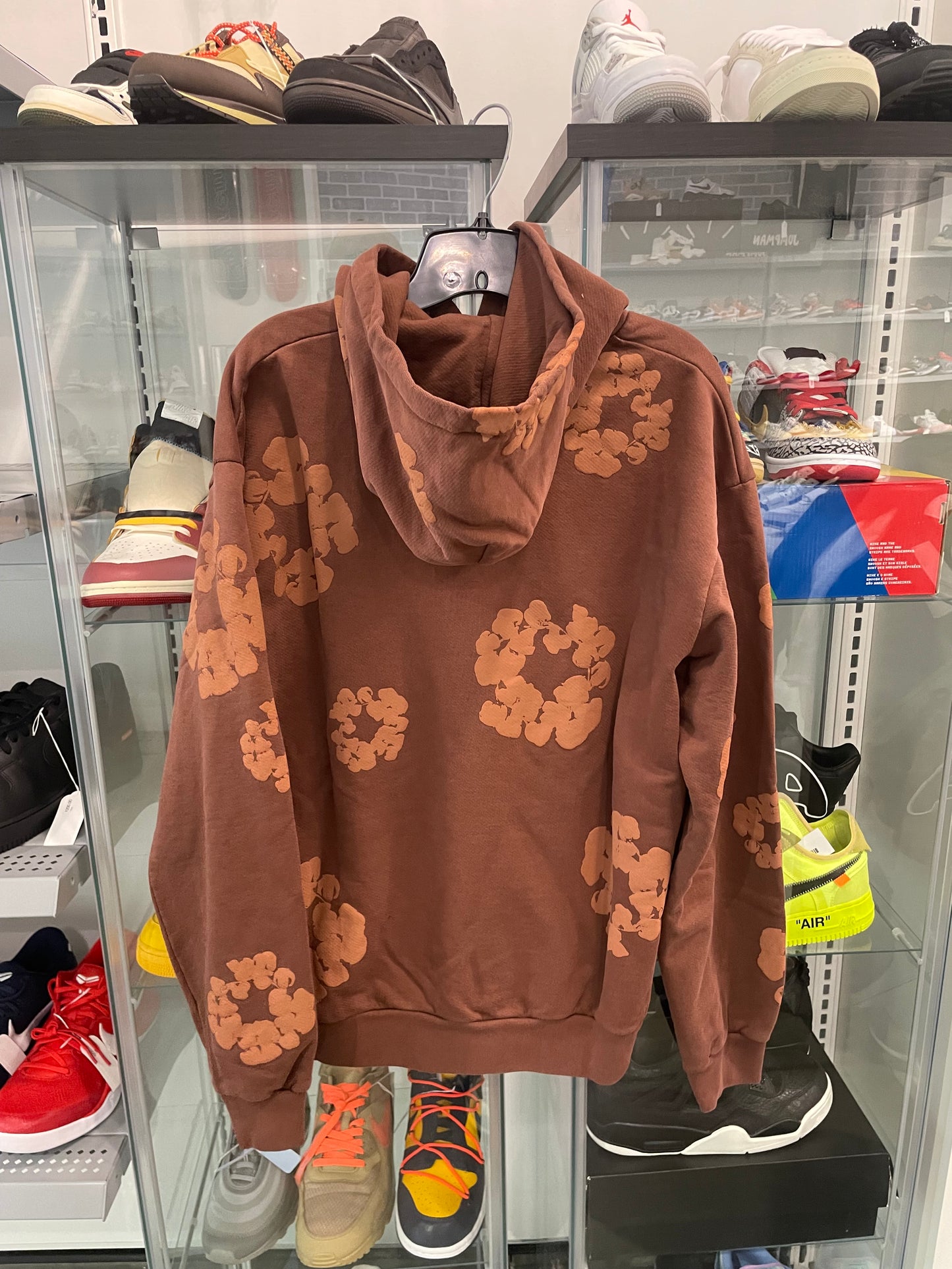 Denim Tears Mono Cotton Wreath Hoodie Brown