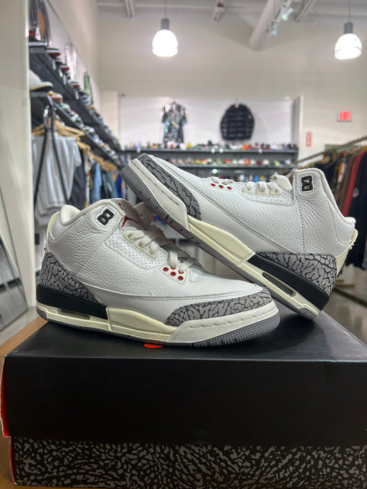 PREOWNED Air Jordan 3 White Cement Reimagined