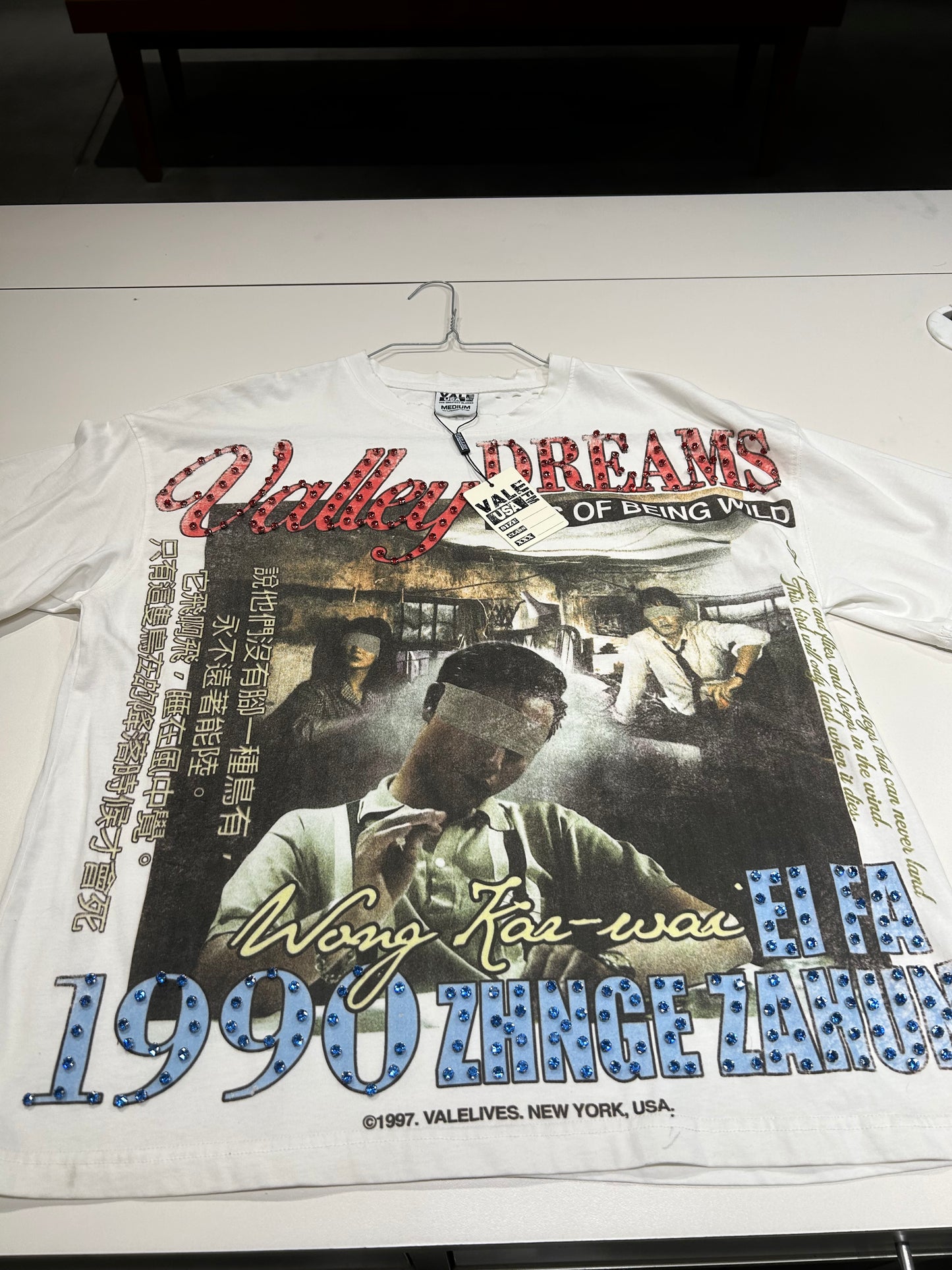 PREOWNED Valley Dreams Money Bling Tee Cream