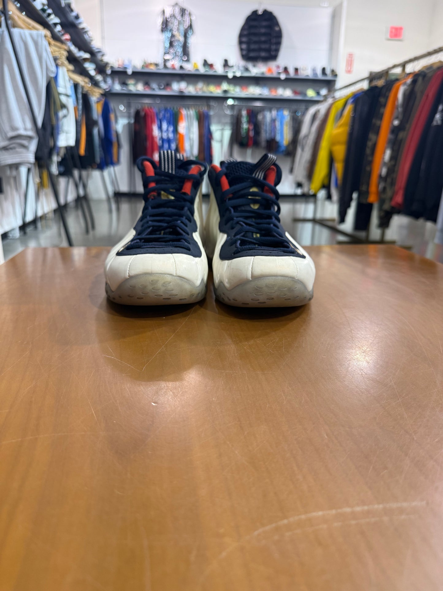 Preowned Nike Foamposite One Olympic