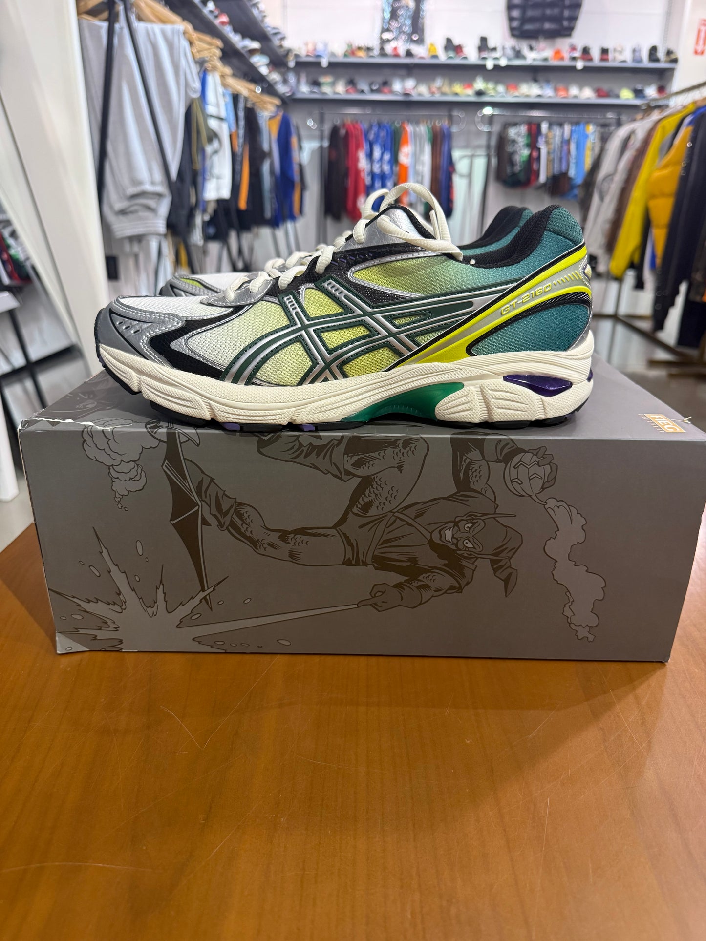 Preowned Asics GT-2160 Kith Marvel Villains Green Goblin (Comic Included)