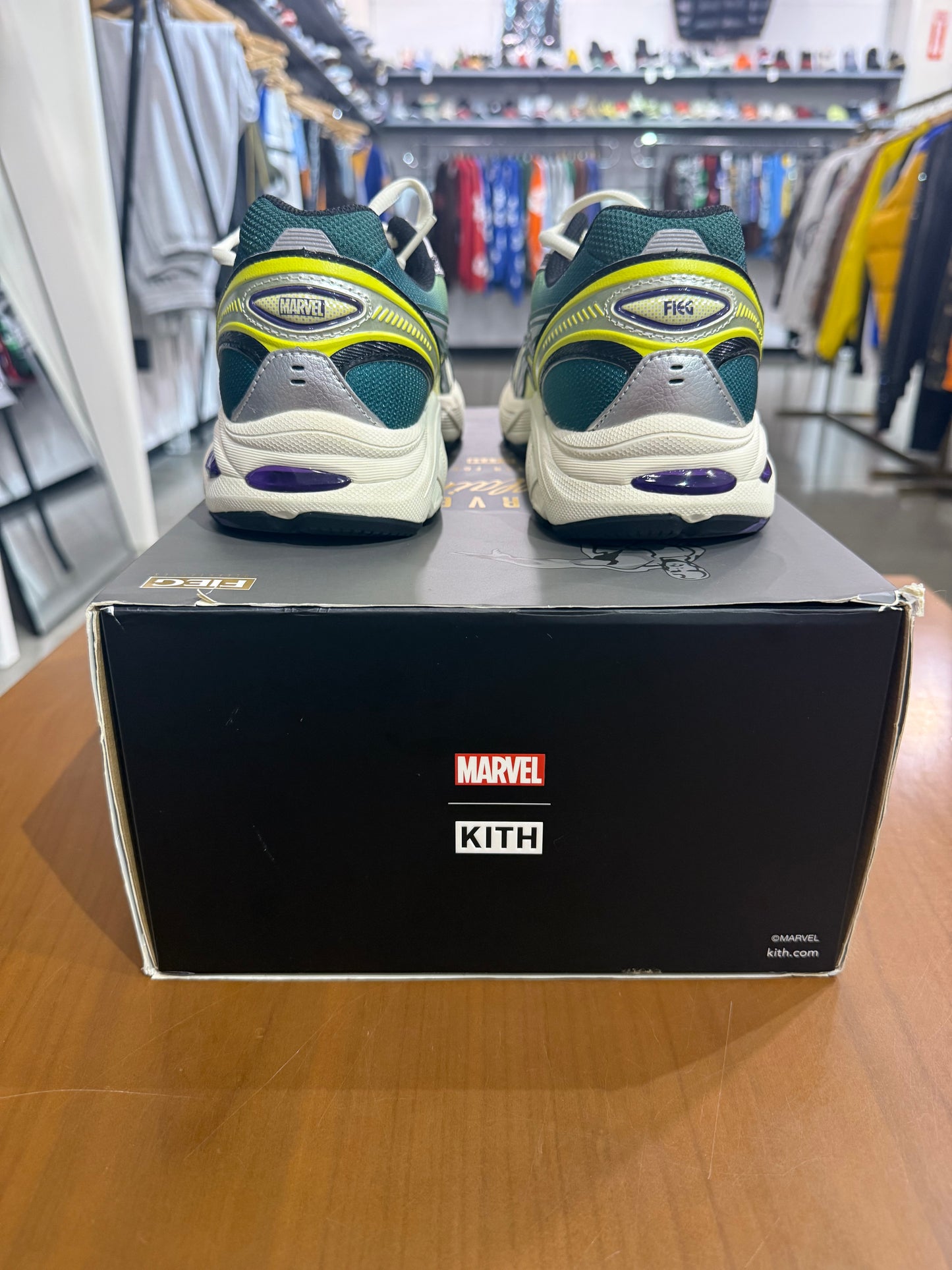 Preowned Asics GT-2160 Kith Marvel Villains Green Goblin (Comic Included)