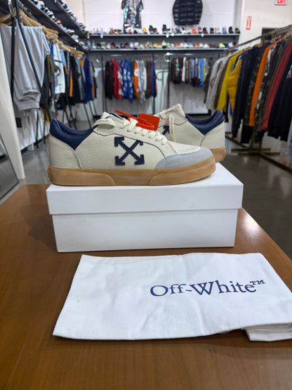 Off White Vulcanized Low Top Light Blue