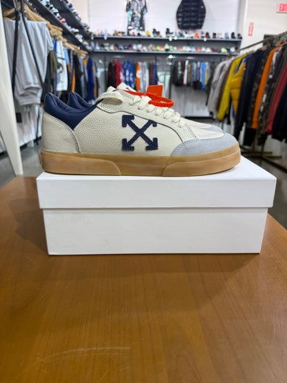Off White Vulcanized Low Top Light Blue