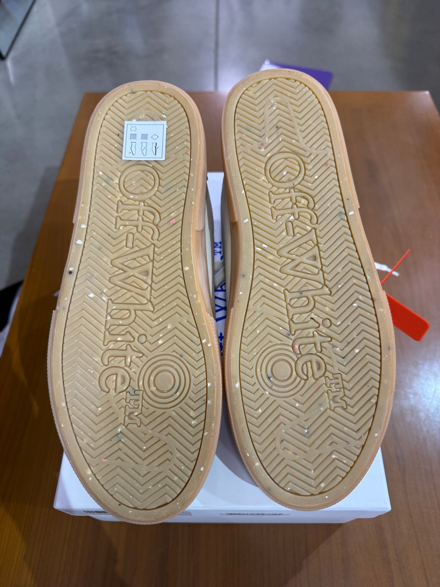 Off White Vulcanized Low Top Light Blue