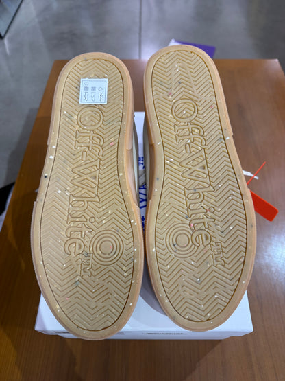 Off White Vulcanized Low Top Light Blue