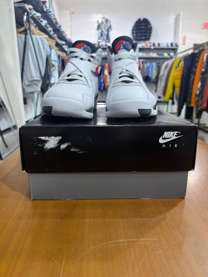 Preowned Air Jordan 8 White True Red