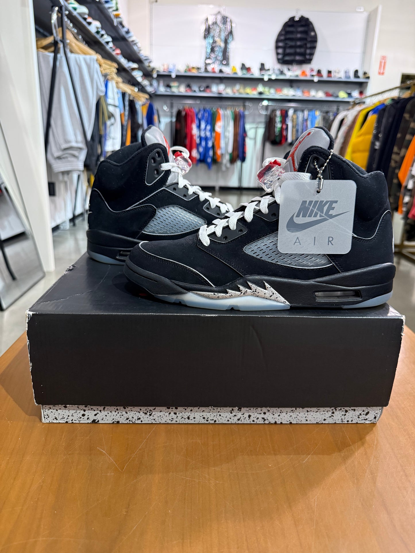 Preowned Air Jordan 5 Black Metallic Reimagined