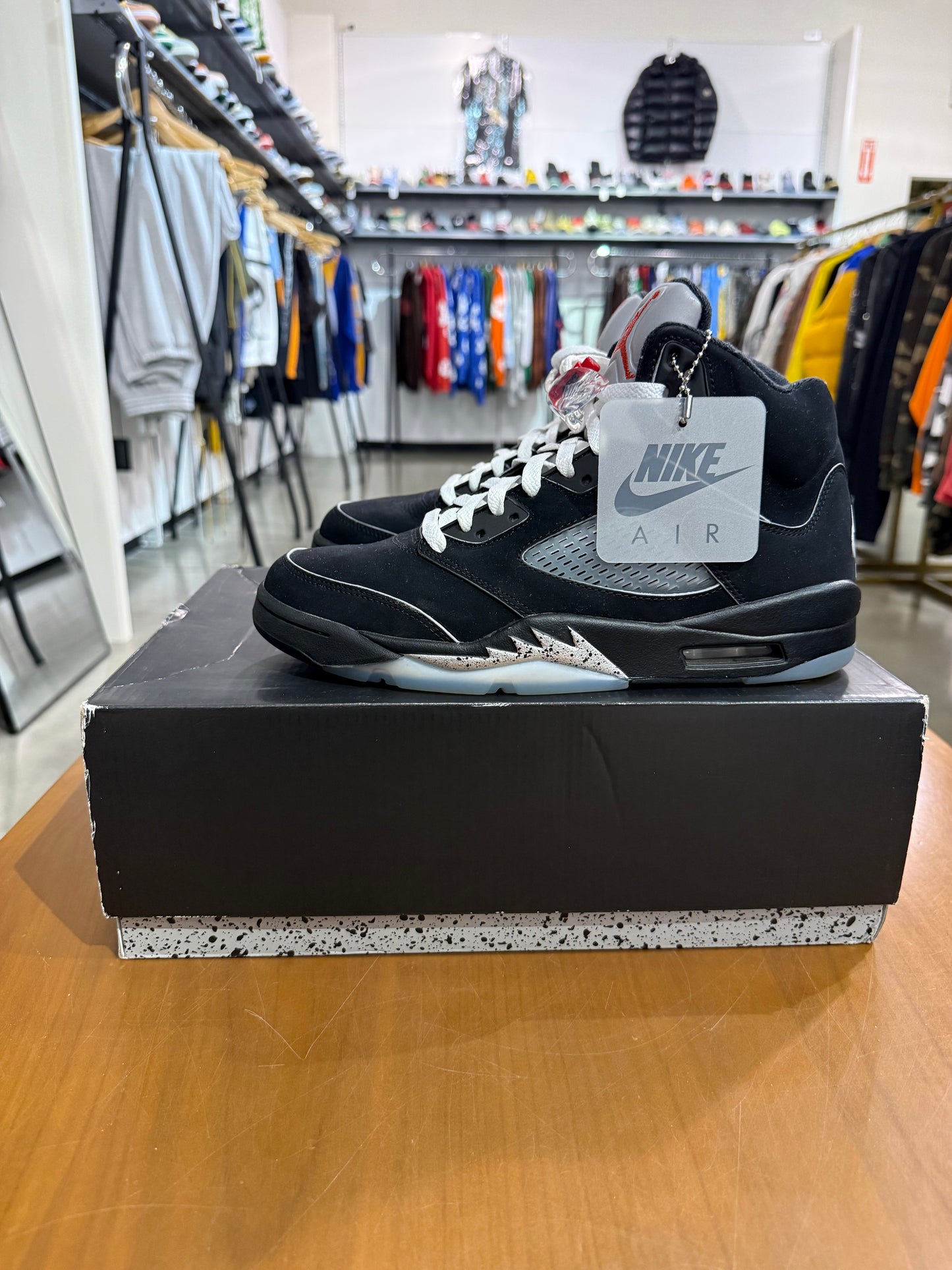Preowned Air Jordan 5 Black Metallic Reimagined
