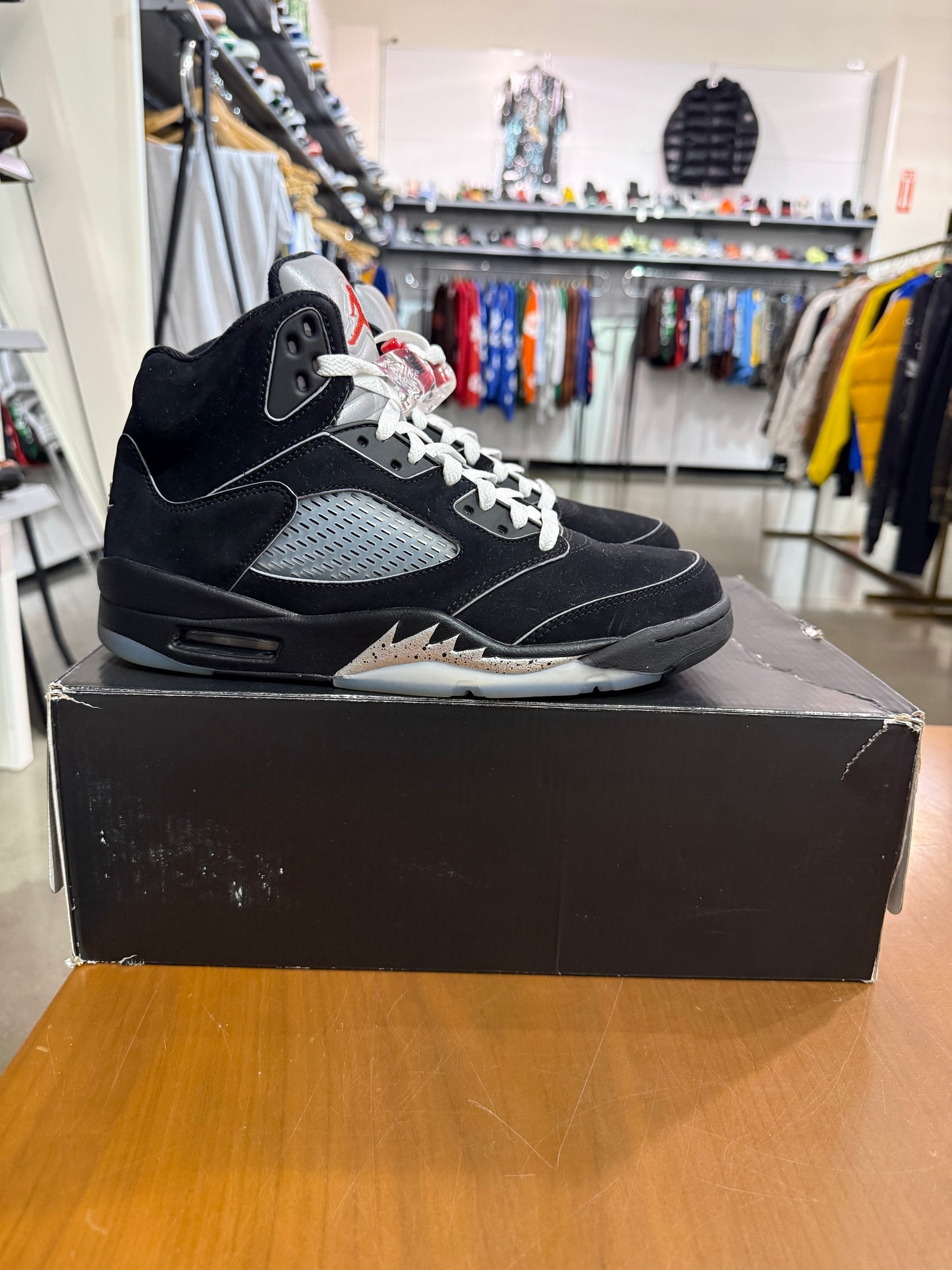 Preowned Air Jordan 5 Black Metallic Reimagined