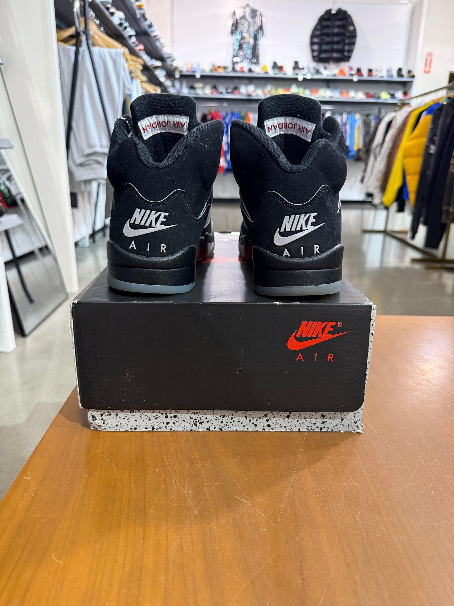 Preowned Air Jordan 5 Black Metallic Reimagined