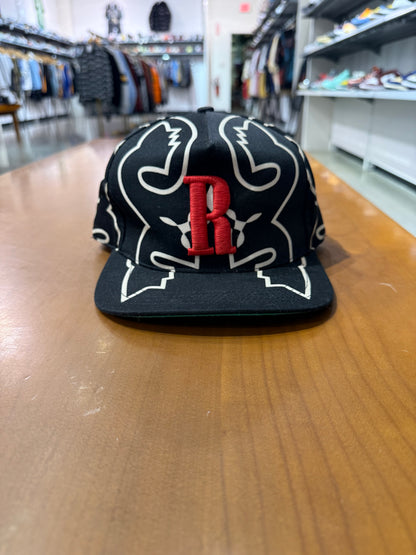 Preowned Rhude Western Logo Black Hat