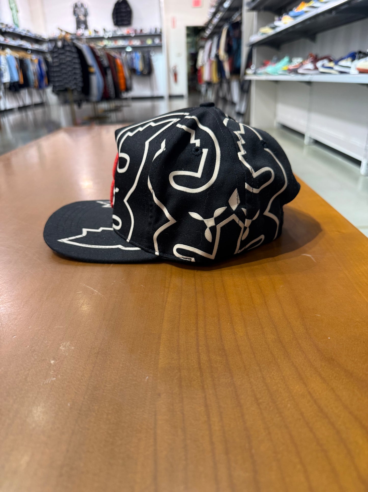 Preowned Rhude Western Logo Black Hat