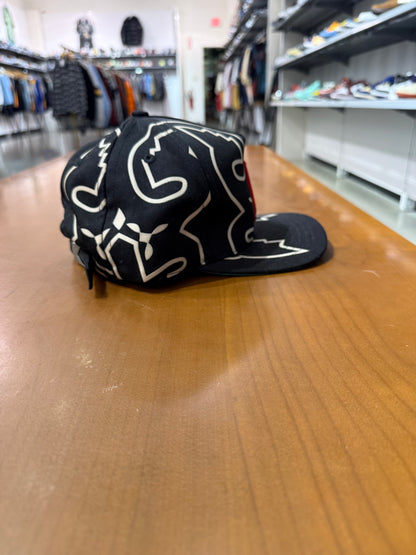 Preowned Rhude Western Logo Black Hat