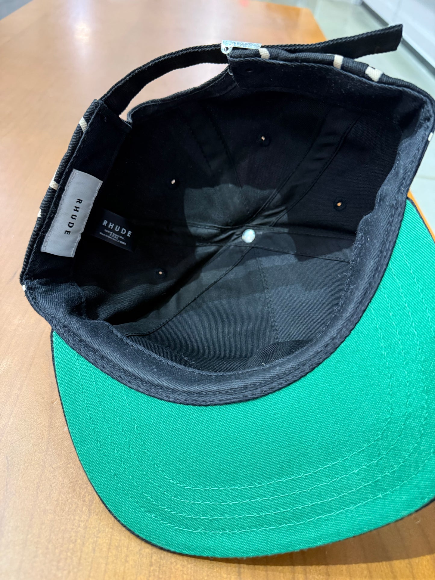 Preowned Rhude Western Logo Black Hat