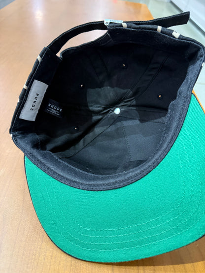 Preowned Rhude Western Logo Black Hat