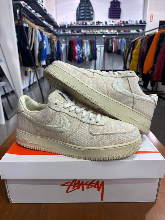Preowned Stussy Nike Air Force 1 Low Fossil