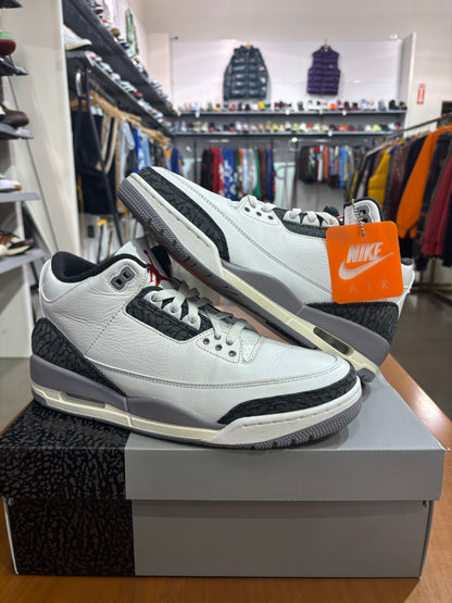 Preowned Air Jordan 3 Cement Grey