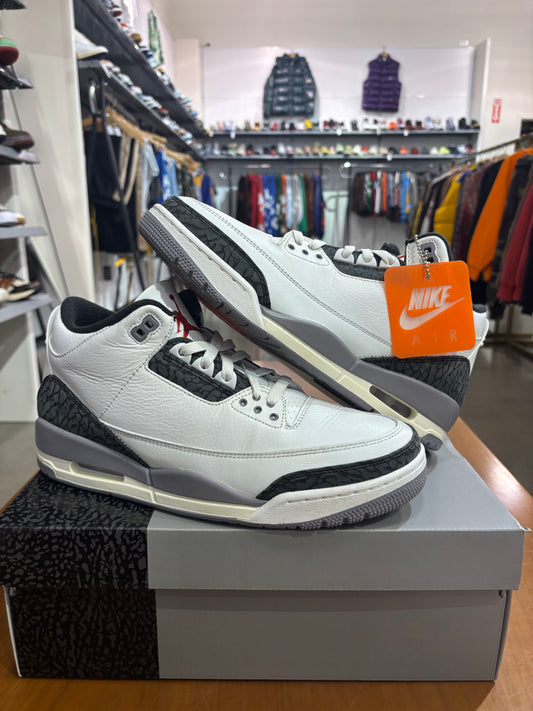 Preowned Air Jordan 3 Cement Grey