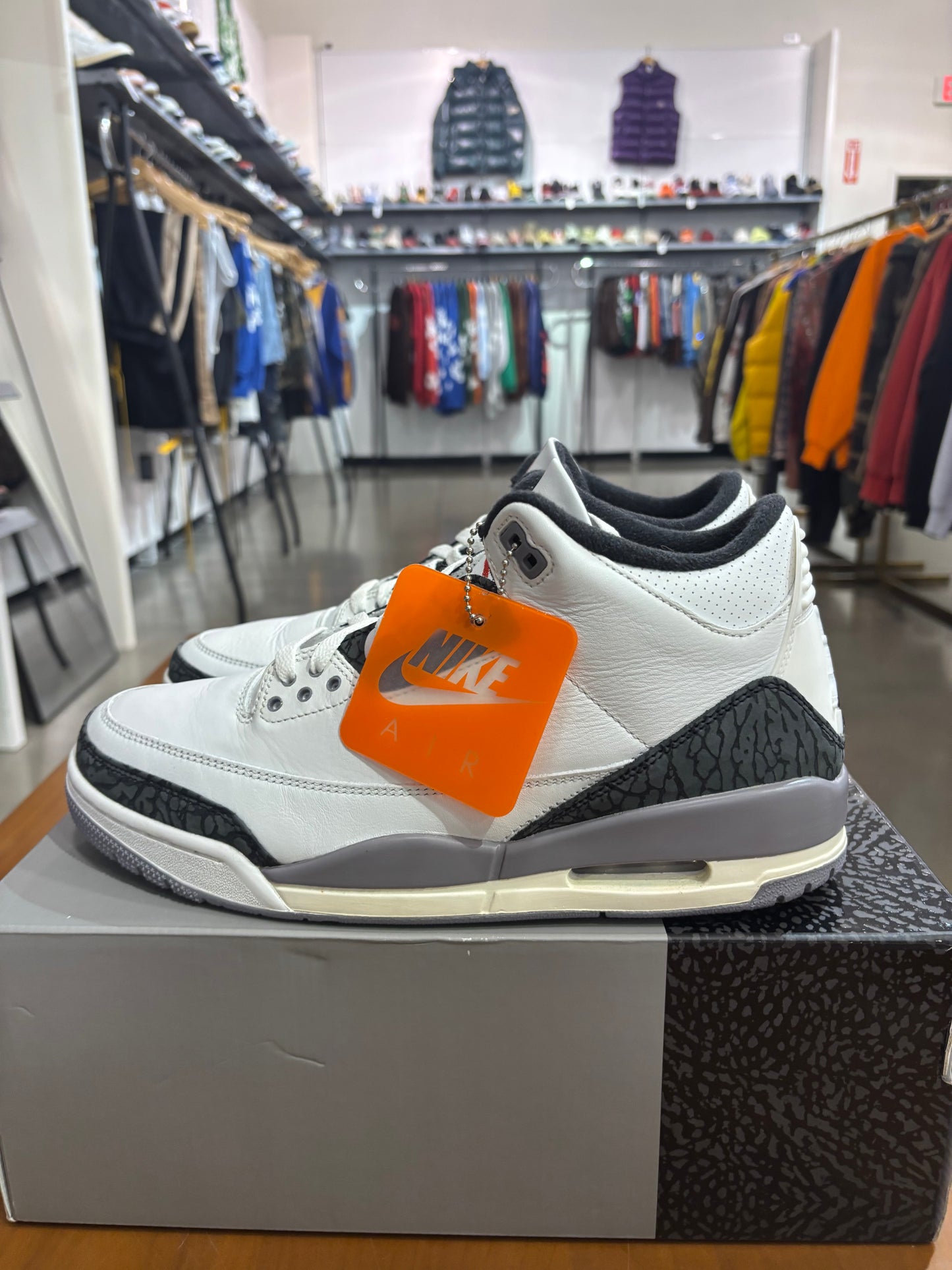 Preowned Air Jordan 3 Cement Grey