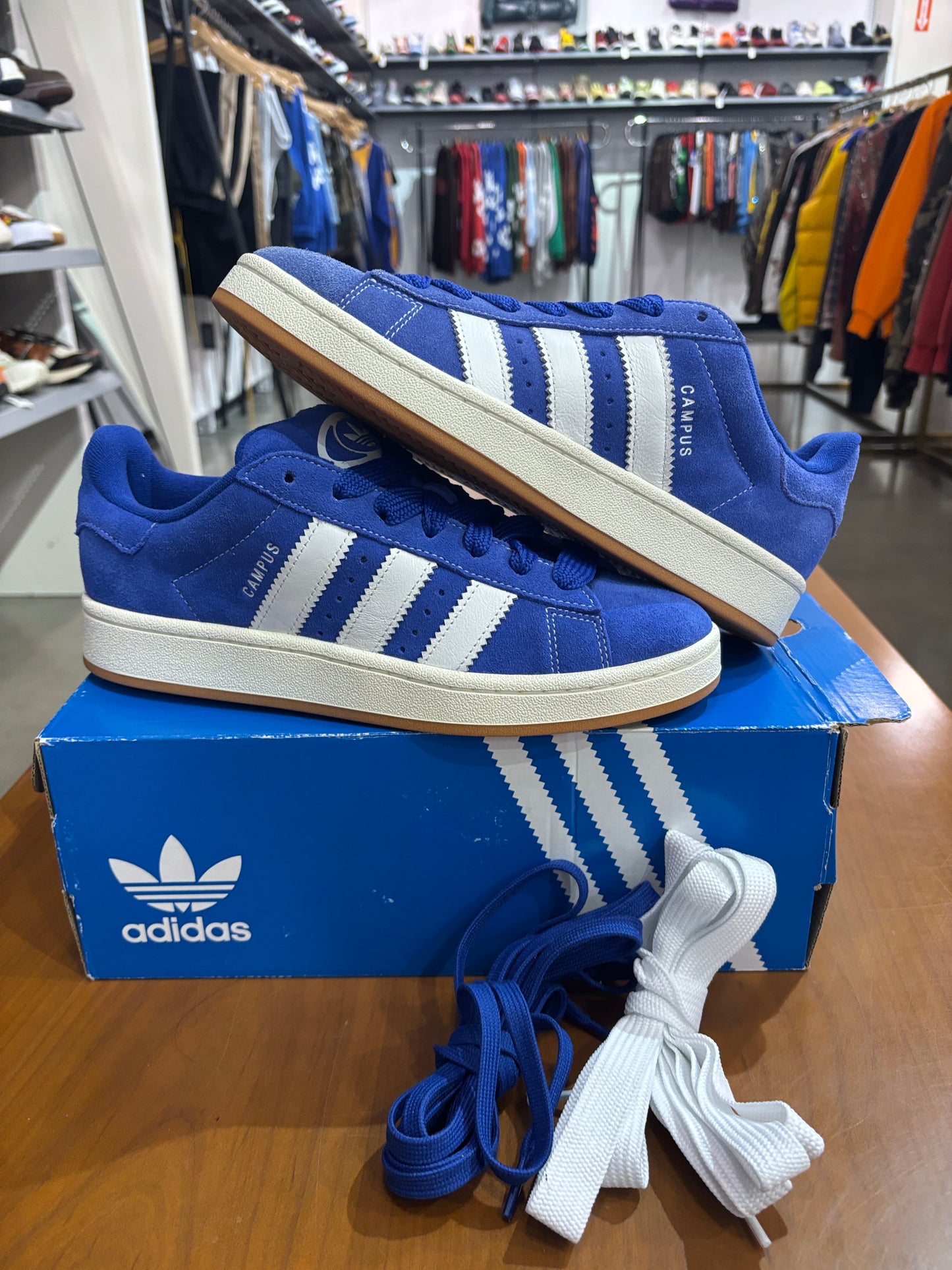 Adidas Campus 00S Semi lucid Blue white